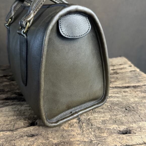 Vintage Coach Flannel Gray Madison Satchel Bag 9725 NYC Made In USA - Picture 6 of 14